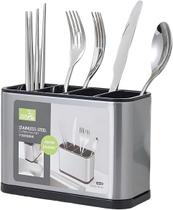 Super Escorredor Porta Talheres Pia Cozinha Com Divisórias Aço Inox escovado 316 Super Escorredor Porta Talheres Pia Cozinha Com Divisórias Aço Inox escovado 316