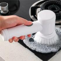 Super Escova De Limpeza Elétrica Giratória Multifuncional 5 Em 1 Magic Brush Recarregável Usb Esfregão Mágico