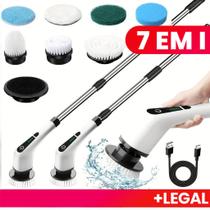 Super Escova De Limpeza pesada Elétrica Casa Multiuso 7 Em 1 Recarregável acessórios - SWEET HOME