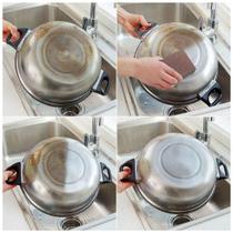 Super esponja magica limpa panela metal aluminio aço inox bronze