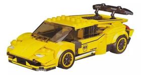 Super Famous Car Sport Amarelo 328 Pecas Folia