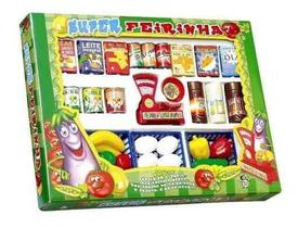 Super Feirinha Brinquedo Kit Caixa Feira Crianças
