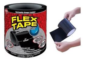 Super Fita Adesiva Flex Tape Cola Tudo Uso Fácil Rolo com 1,4metros x 10cm