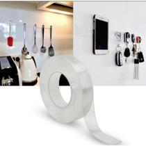 SUPER Fita Adesiva Magica Nano Super Dupla Face Cola Tudo Reutilizável Lavável Rolo 3 Metros SUPER Fita Adesiva Magica Nano Super Dupla Face Cola Tudo Reutilizável Lavável Rolo 3 Metros