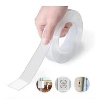 Super Fita Mágica Nano Adesiva Dupla Face Cola Quadro Tapete