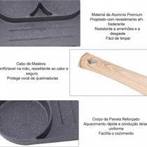Super Frigideira Antiaderente 3 partes prática Indução Fogão