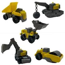 SUPER FROTINHA KIT CONSTRUÇÃO caminhão brinquedo profissão 2 carrinhos divplast