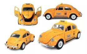 Super Fusca Táxi Clássico Carrinho Brinquedo Metal Retrô Super Fusca Táxi Clássico Carrinho Brinquedo Metal Retrô