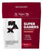 Super Gainers Hipercalórico 3kg Morango Max Titanium