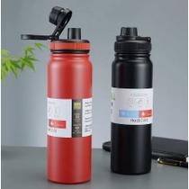 Super Garrafa Térmica 1000ml Inox Com Infusor Quente Fria Aço Inox 304 dupla camada de vedação vermelho