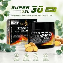 Super Gel Mary Life 30 Ervas 250g para Alívio e Relaxamento Muscular Profundo Super Gel Mary Life 30 Ervas 250g para Alívio e Relaxamento Muscular Profundo
