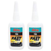 Super Glue Akfix 705 CA Cyanoacrilato Clear 100mL (pacote com 2 unidades)
