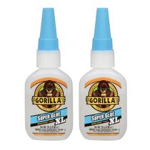 Super Glue Gorilla XL 25g Clear, pacote multiuso com 2