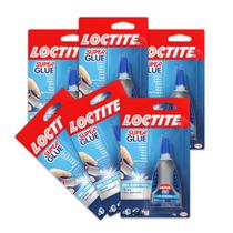 Super Glue Loctite Gel Control, 4 ml, transparente, pacote com 6