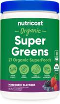 Super Greens em pó Nutricost Organic Mixed Berry 30 Serv