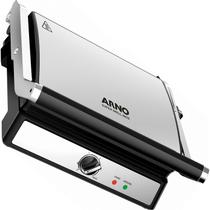 Super Grill Arno Inox Antiaderente 1500W Abertura 180 Placas Dupla Função Coletor de Gordura Super Grill Arno Inox Antiaderente 1500W Abertura 180 Placas Dupla Função Coletor de Gordura