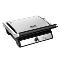 Super Grill e Sanduicheira Arno GGRA Inox com Abertura de 180º 1200W 127V Super Grill e Sanduicheira Arno GGRA Inox com Abertura de 180º 1200W 127V