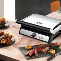 Super Grill e Sanduicheira Arno Inox com Abertura 180 Graus 110V Super Grill e Sanduicheira Arno Inox com Abertura 180 Graus 110V