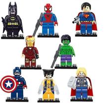 Super-herói Set Pequenas Partículas Montadas Building Block Toys