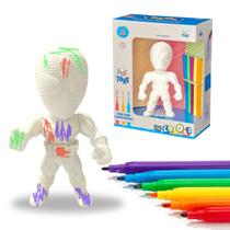 Super Homem Teia Vinil Atóxico Para Colorir Com Canetinha Pintura Macio Brinquedo Crianças