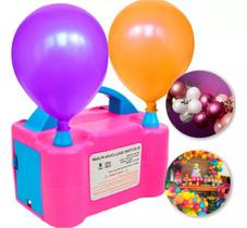 Super Inflador Compressor Bomba Balões Bexigas 110v 2 Bicos