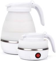 Super Jarra Chaleira Elétrica De Silicone Dobrável 600ml Portátil 110v