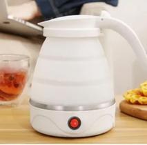 Super Jarra Chaleira Elétrica De Silicone Dobrável 600ml Portátil 600w 110v