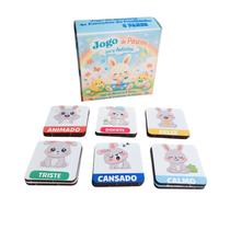 Super Jogo da Memória 6 pares Pascoa para Autistas as Emoções do Coelhinho Super Jogo da Memória 6 pares Pascoa para Autistas as Emoções do Coelhinho