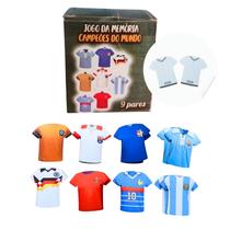 Super Jogo da Memória Camisas Futebol Campeões Mundiais 9 pares Super Jogo da Memória Camisas Futebol Campeões Mundiais 9 pares