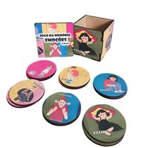 Super Jogo das Emoções 6 pares com caixa em mdf Super Jogo das Emoções 6 pares com caixa em mdf