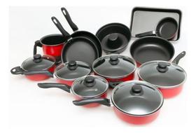 Super Jogo De Cozinha 20 Peças Panelas E Kit Silicone