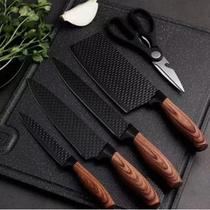 Super Jogo De Facas Chef Premium 6 Peças De Cozinha Inox 304 churrasco