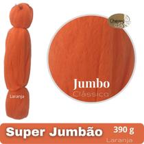 Super Jumbo Cherey Cor Laranja 390 Gramas Para Tranças Box Braid Nagô Dread 60 cm Cores Clássicas