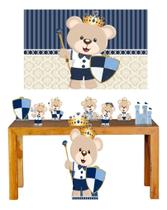 Super Kit 10 Und Displays Mesa Decoração Ursinho Príncipe