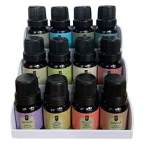 Super Kit 12 Essências 10ml P/ Difusor Nattuaromas + Suporte