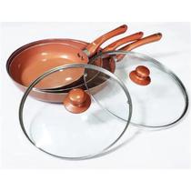 Super kit 3 Frigideiras Profissional Revestimento Cerâmico Titanium 20-24-28cm