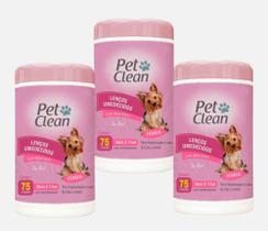 Super kit 3 Lenços Pet Clean Femea para Cães e Gatos