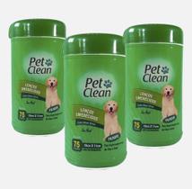 Super kit 3 Lenços Pet Clean Filhotes para Cães e Gatos Super kit 3 Lenços Pet Clean Filhotes para Cães e Gatos