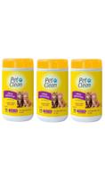 Super kit 3 Lenços Pet Clean para Cães e Gatos