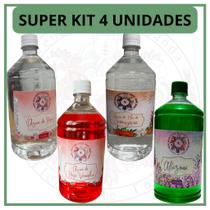 Super Kit 4 Unidades, 1 Alfazema, 1 Água de Flor de Laranjeira, 1 Água de Rosas, 1 Água de Rosa Verm Super Kit 4 Unidades, 1 Alfazema, 1 Água de Flor de Laranjeira, 1 Água de Rosas, 1 Água de Rosa Verm