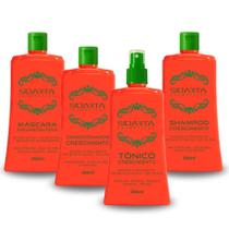 Super Kit 4x4 Crescimento Capilar Explosivo Sidarta com Shampoo, Tônico, Máscara e Condicionador de Crescimento