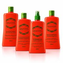 Super Kit 4x4 Crescimento Capilar Explosivo Sidarta com Shampoo, Tônico, Máscara e Condicionador de Crescimento