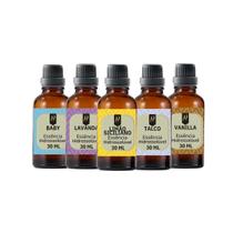 Super Kit 5 Essências A Base Água Hidrossolúvel 30Ml Difusor
