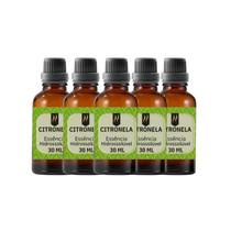 Super Kit 5 Essências A Base Água Hidrossolúvel 30Ml Difusor