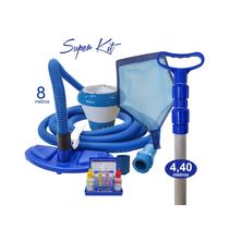 Super Kit 8 M - Universal - Reduz em ate 60% consumo da agua na aspiração - Sos Da Piscina