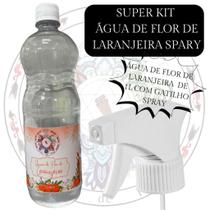 Super Kit Água de Flor de Laranjeira com Gatilho de Spray 1 Litro Super Kit Água de Flor de Laranjeira com Gatilho de Spray 1 Litro