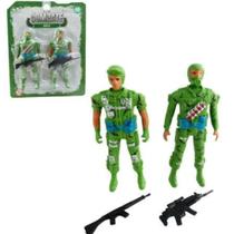 Super Kit Bonecos Militar 4 Peças, Soldado Combate