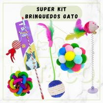 Super Kit Brinquedos para Gato com 5 Brinquedos Super Kit Brinquedos para Gato com 5 Brinquedos