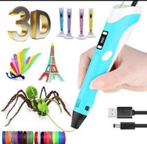 Super Kit Caneta 3D Impressora Profissional Refil Desenho