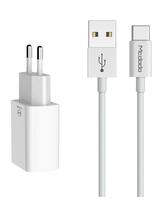 Super Kit Carregador 2P/2 USB e Cabo Tipo C 2,4A 1,0M Branco Super Kit Carregador 2P/2 USB e Cabo Tipo C 2,4A 1,0M Branco